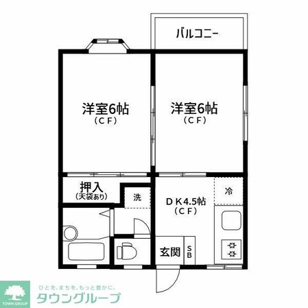 ヒルトップ五番館の物件間取画像